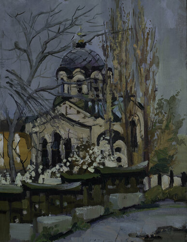 Church in Kiev de Valeriya Tarasenko, Pintura a la venta en Singulart