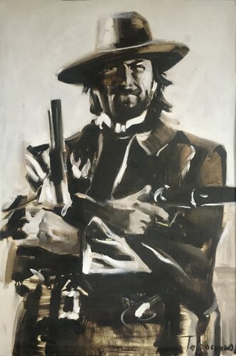 Clint Eastwood van Valeriya Tarasenko, Schilderij te koop op Singulart