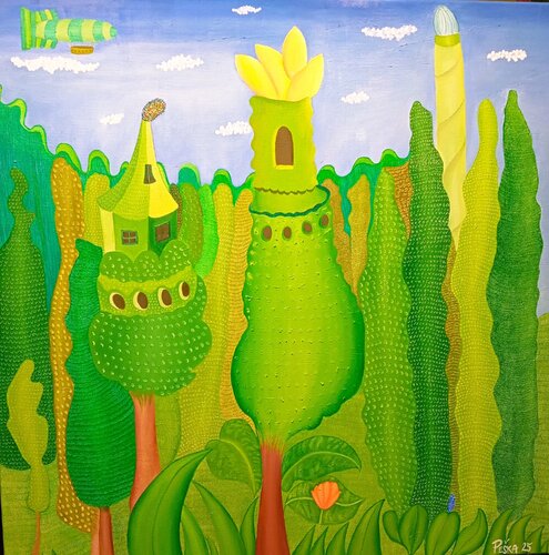 Tne Green Kingdom von Vlastimil Peška, Malerei kaufen auf Singulart