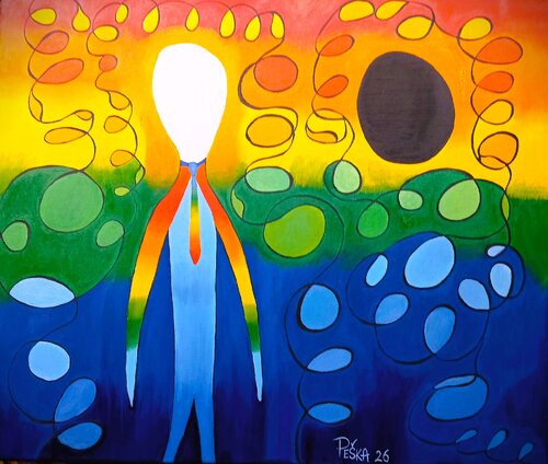 Invisible and Nothing par Vlastimil Peška, Peinture en vente sur Singulart