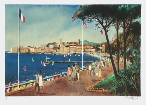 La Croisette à Cannes von Robert Vernet-Bonfort, Druck kaufen auf Singulart
