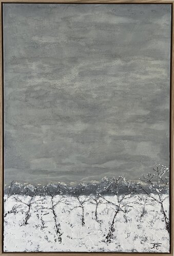 Winter evening van Jens Fölting, Schilderij te koop op Singulart