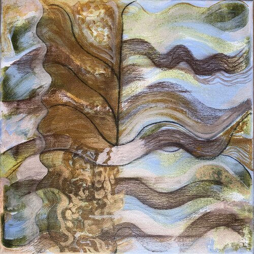 entre eau, air et terre n°5 van Ann Capitano, Schilderij te koop op Singulart