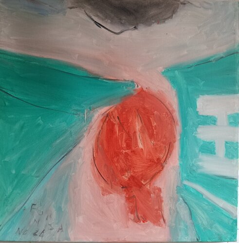 New brown soccer ball van Nello Formisano, Schilderij te koop op Singulart