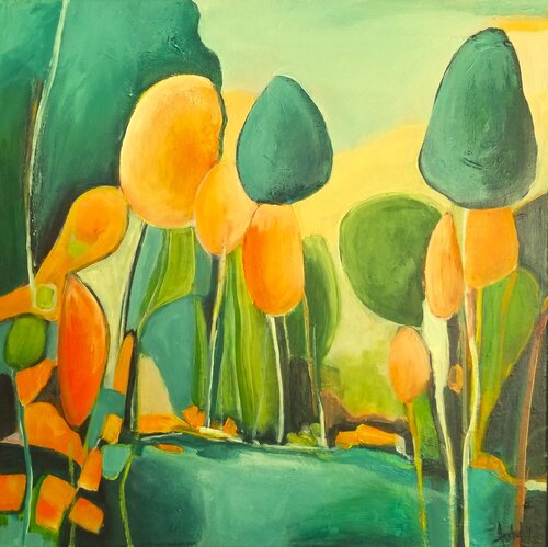 Tranquil Vista di Anahid Minatsaghanian, Pittura in vendita su Singulart