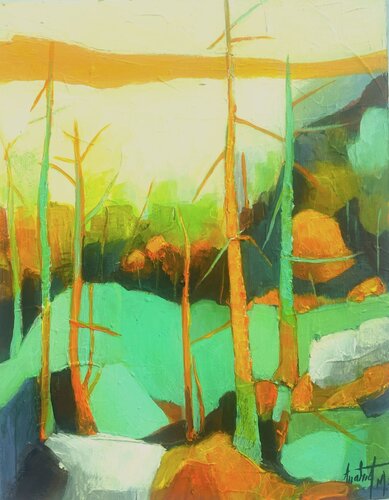 Private collection - Illumination "New series from Symphony of Nature" van Anahid Minatsaghanian, Schilderij te koop op Singulart