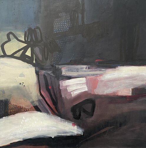 "Belle soirée en hésitation" by Olga ANDRE (2024) : Painting Oil on