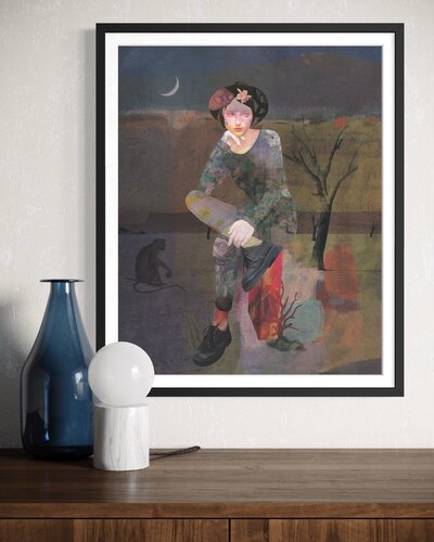 "Escape sur desert" de Olga ANDRE, Digital a la venta en Singulart