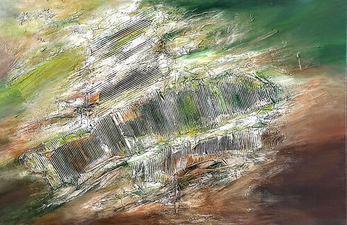 Oxygen par Alexandra Petropoulou, Peinture en vente sur Singulart