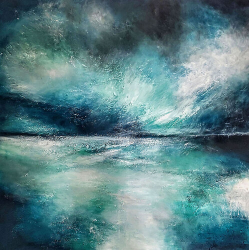 PATMOS ISLAND van Alexandra Petropoulou, Schilderij te koop op Singulart