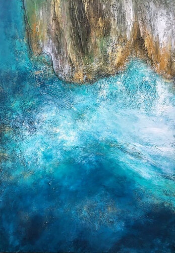FOLEGANDROS ISLAND par Alexandra Petropoulou, Peinture en vente sur Singulart