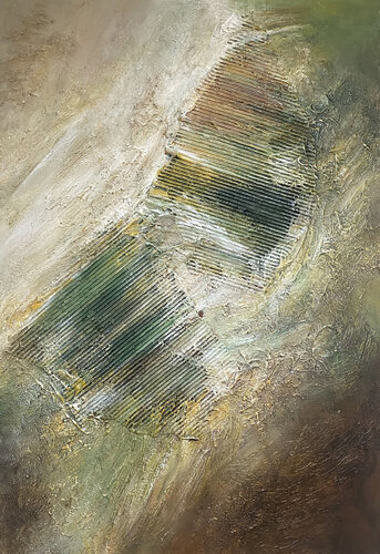 Emerald Stillness by Alexandra Petropoulou, Painting for Sale on Singulart