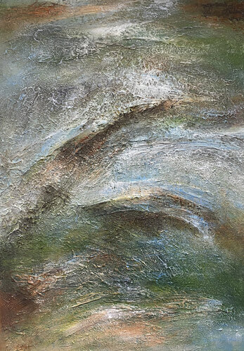 Silent Terrain par Alexandra Petropoulou, Peinture en vente sur Singulart