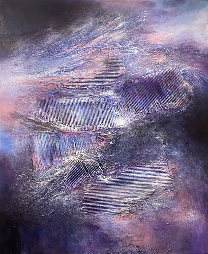 Velvet Eclipse par Alexandra Petropoulou, Peinture en vente sur Singulart