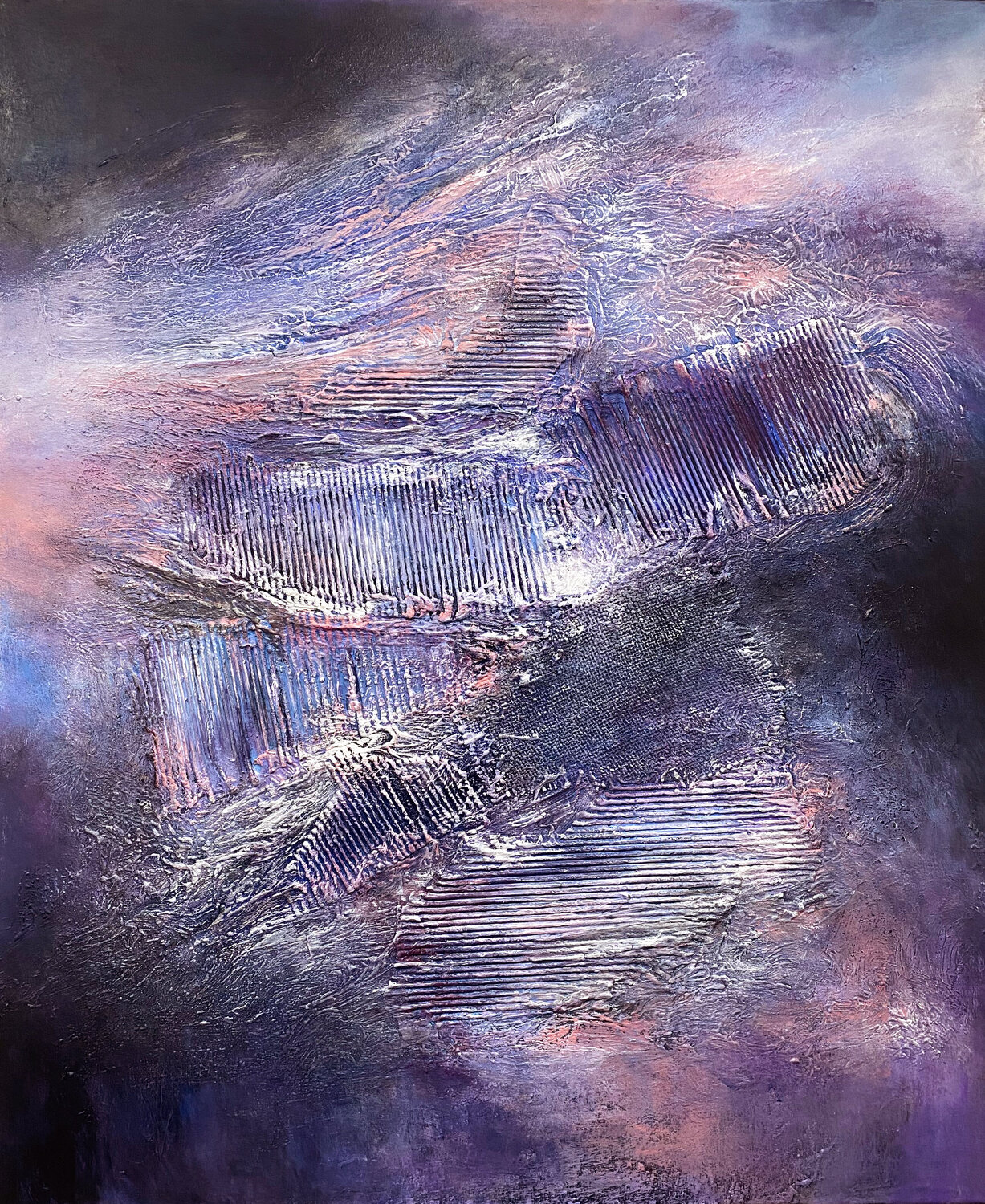 Velvet Eclipse Alexandra Petropoulou Peinture originale à vendre