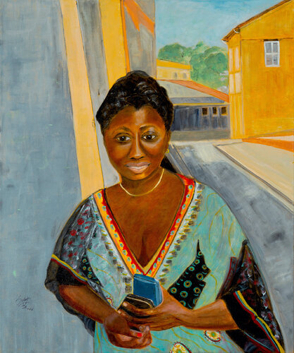 Leonie in Colors de Susan Brown, Pintura a la venta en Singulart