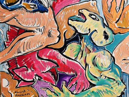 Les petites querelles by Daniel PAUGAM, Painting for Sale on Singulart
