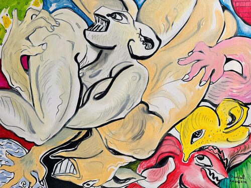 Le trouve place by Daniel PAUGAM, Painting for Sale on Singulart