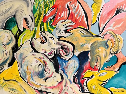 La capture des chevaux di Daniel PAUGAM, Pittura in vendita su Singulart
