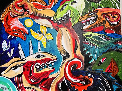 L’équipe de mordus di Daniel PAUGAM, Pittura in vendita su Singulart