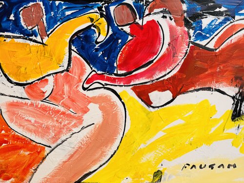 Nu s’habillant par Daniel PAUGAM, Peinture en vente sur Singulart