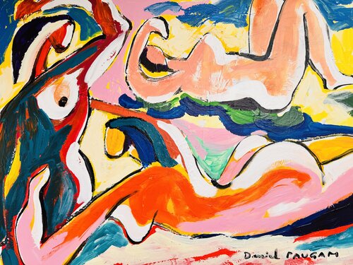 3 nus après le bain van Daniel PAUGAM, Schilderij te koop op Singulart