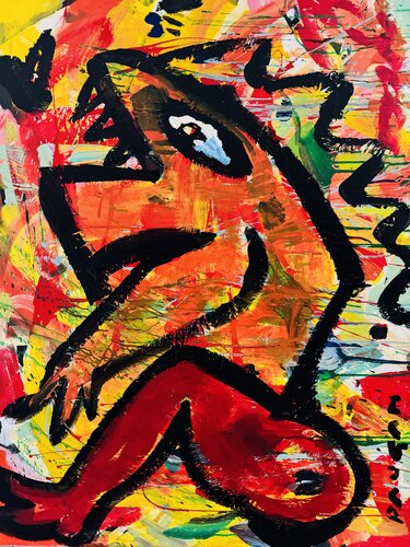 La bête et la mouche von Daniel PAUGAM, Malerei kaufen auf Singulart