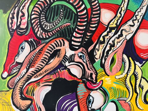 Le câlin d’une mère by Daniel PAUGAM, Painting for Sale on Singulart