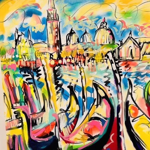 Evening in Venise No 3 van Daniel PAUGAM, Schilderij te koop op Singulart