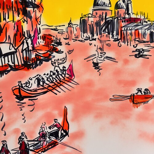 Regatta in Venise No 2 von Daniel PAUGAM, Malerei kaufen auf Singulart