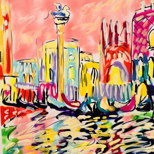 Evening in Venise No 2 van Daniel PAUGAM, Schilderij te koop op Singulart