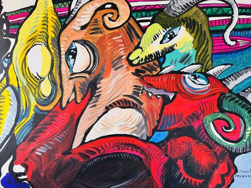 La chevauchée fantastique by Daniel PAUGAM, 油畫 for Sale on Singulart