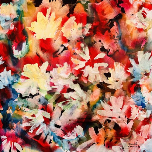 Happy Flowers 5 di Daniel PAUGAM, Altri media in vendita su Singulart