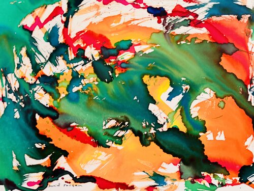 Les fleurs du bien by Daniel PAUGAM, 油畫 for Sale on Singulart