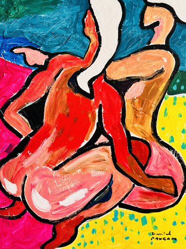Nu regardant le lointain di Daniel PAUGAM, Pittura in vendita su Singulart