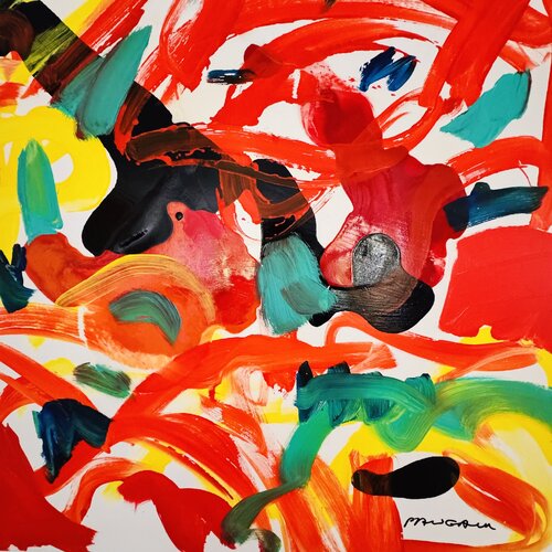 Biche attrapant le soleil van Daniel PAUGAM, Schilderij te koop op Singulart