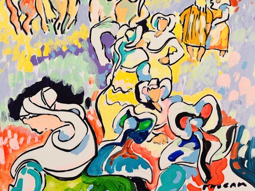 La pluie au loin par Daniel PAUGAM, Peinture en vente sur Singulart