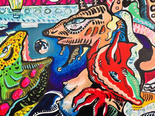 Le gobeur de planètes de Daniel PAUGAM, Pintura a la venta en Singulart