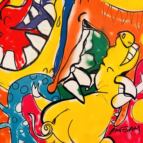 Le carnaBal des animaux van Daniel PAUGAM, Schilderij te koop op Singulart