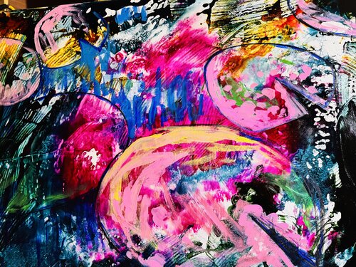 Nénuphars s’envolant van Daniel PAUGAM, Schilderij te koop op Singulart