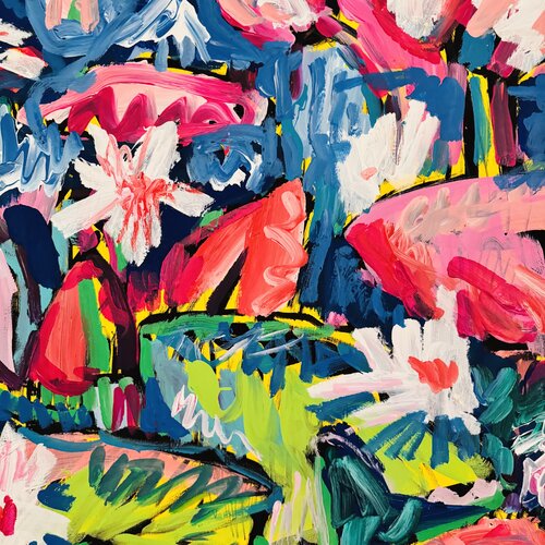 Les nénuphars dansant 2/3 by Daniel PAUGAM, Painting for Sale on Singulart