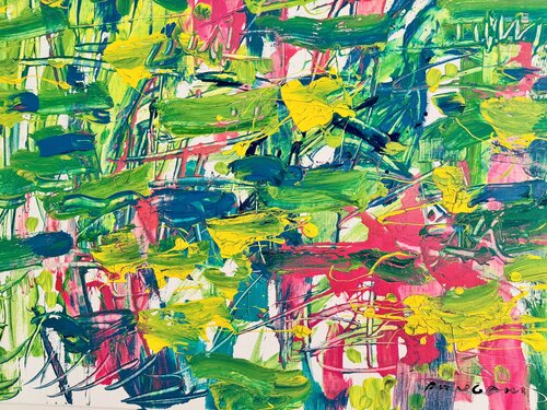 Reflets de glycine 3/3 van Daniel PAUGAM, Schilderij te koop op Singulart