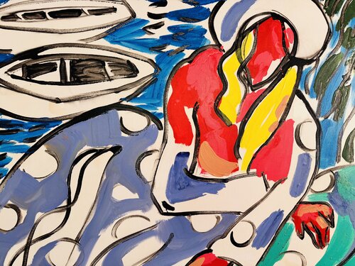 La robe à pois blancs de Daniel PAUGAM, Pintura a la venta en Singulart