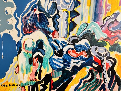Les femmes bleues von Daniel PAUGAM, Malerei kaufen auf Singulart