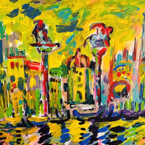Carefree Venise 3 van Daniel PAUGAM, Schilderij te koop op Singulart