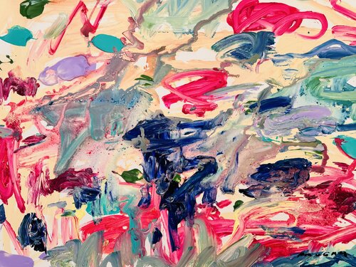 New Young water lilies 3 van Daniel PAUGAM, Schilderij te koop op Singulart