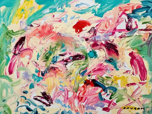 Splasch in the water lilies 1 di Daniel PAUGAM, Pittura in vendita su Singulart