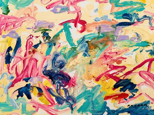 Splasch in the water lilies 2 di Daniel PAUGAM, Pittura in vendita su Singulart