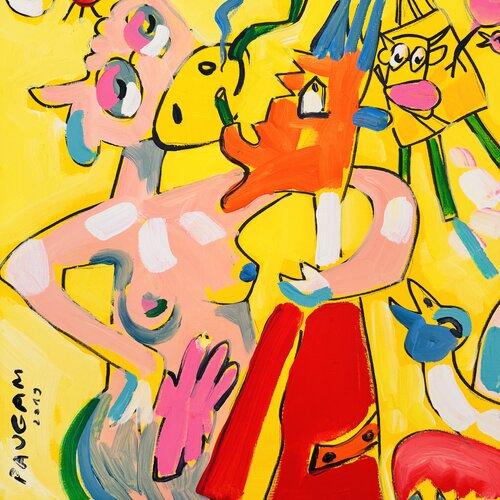 Alors Mimi, on fait un p’tit mimi ? von Daniel PAUGAM, Malerei kaufen auf Singulart