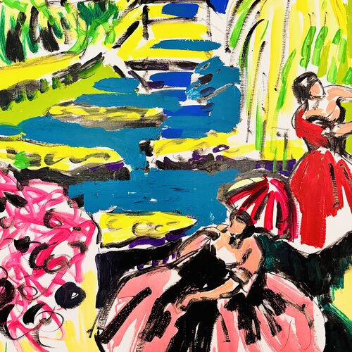 The straight bridge 6 von Daniel PAUGAM, Malerei kaufen auf Singulart